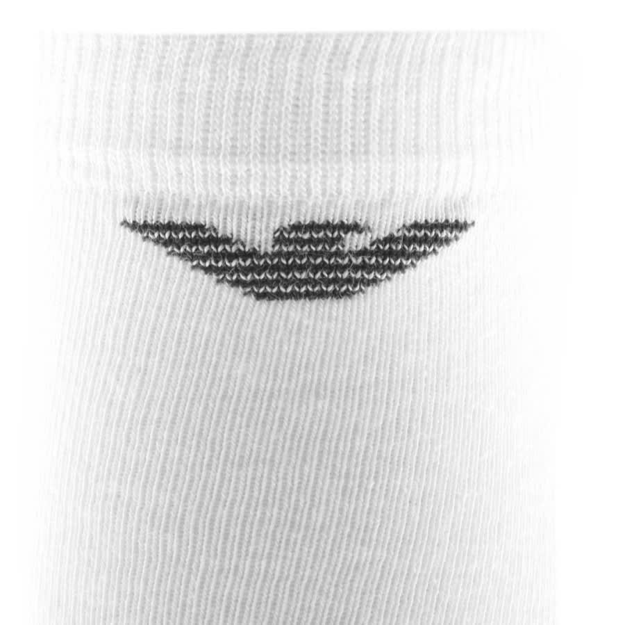 Alternative Image for ProductEmporio Armani 3 Pack Trainer Socks White3